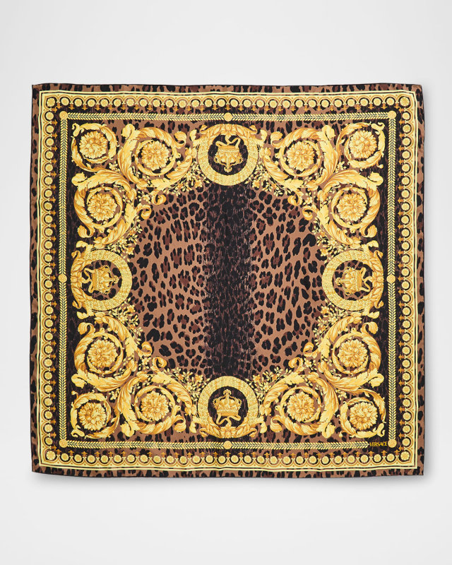 Wild Baroque Twill Silk Foulard