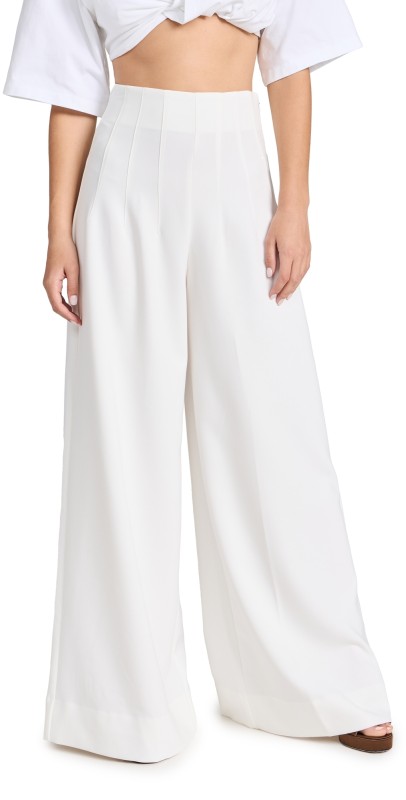 STAUD Caleb Pants Ivory