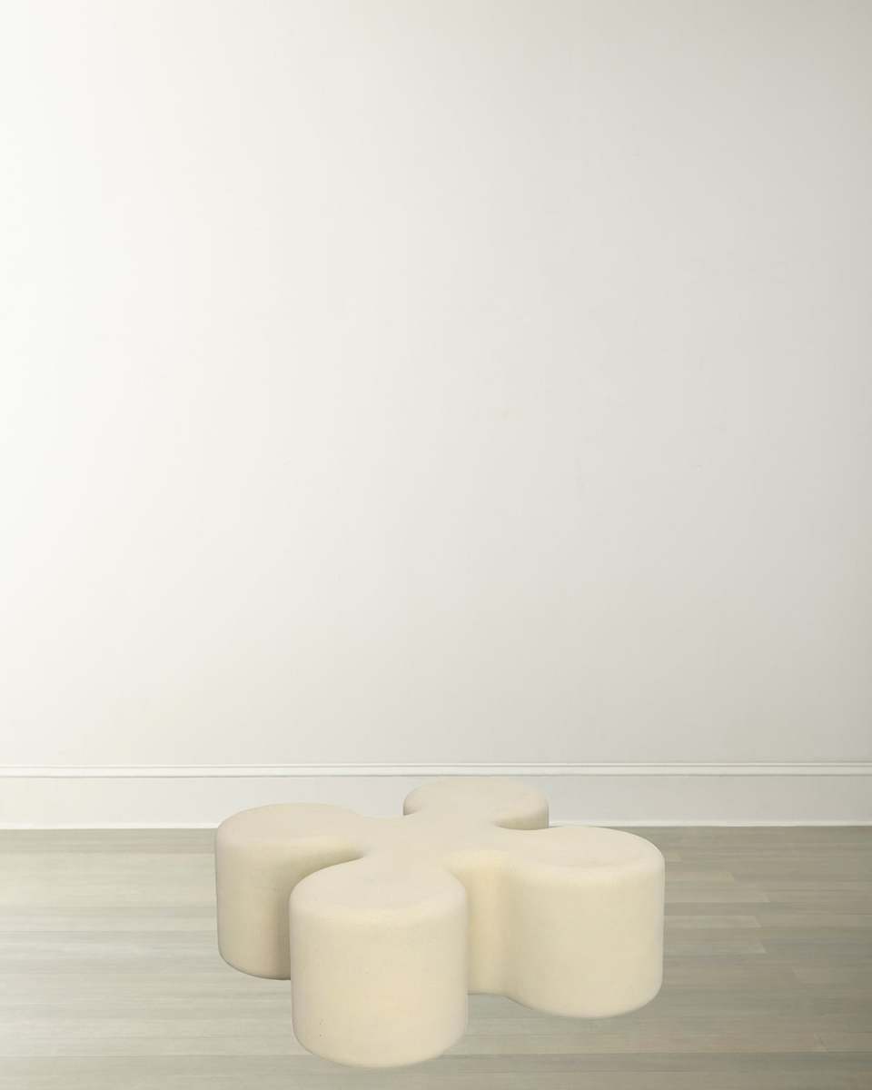 Roman Stone Clover Coffee Table