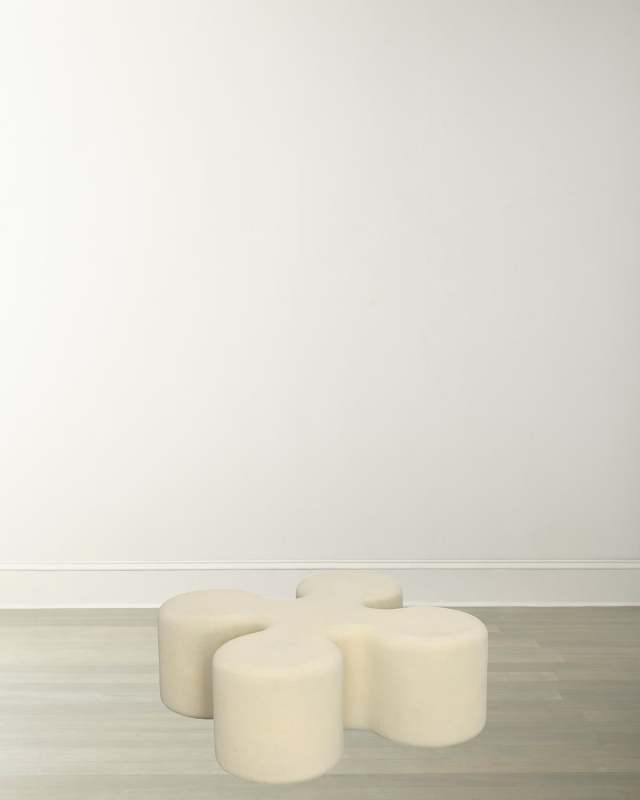 Roman Stone Clover Coffee Table