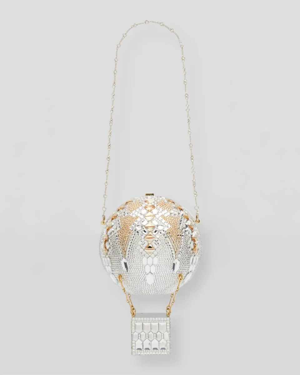Hot Air Balloon Crystal Minaudiere Bag