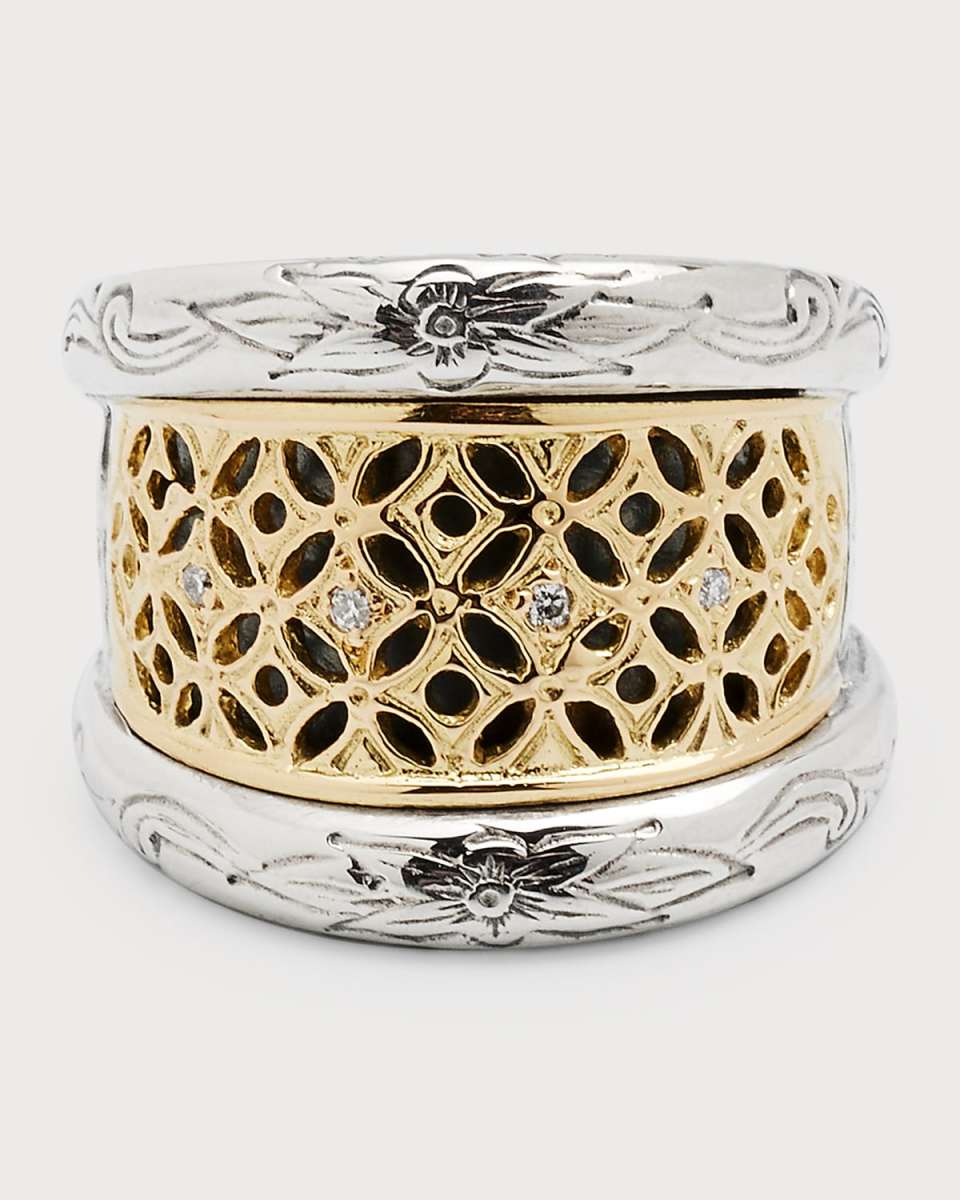 Lattice Diamond Ring