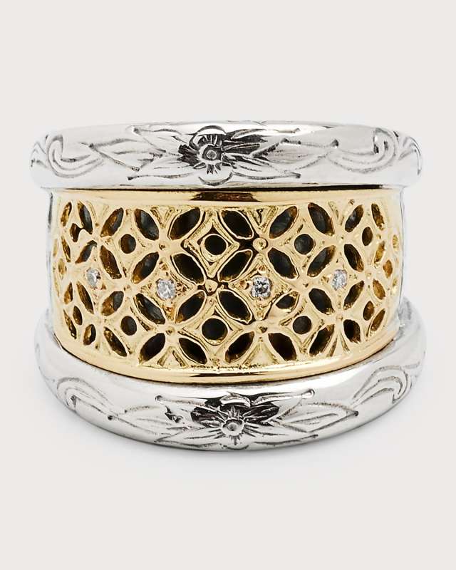 Lattice Diamond Ring