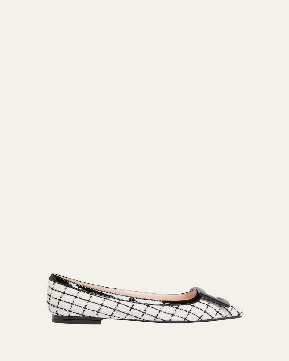 Gommettine Bicolor Buckle Ballerina Flats