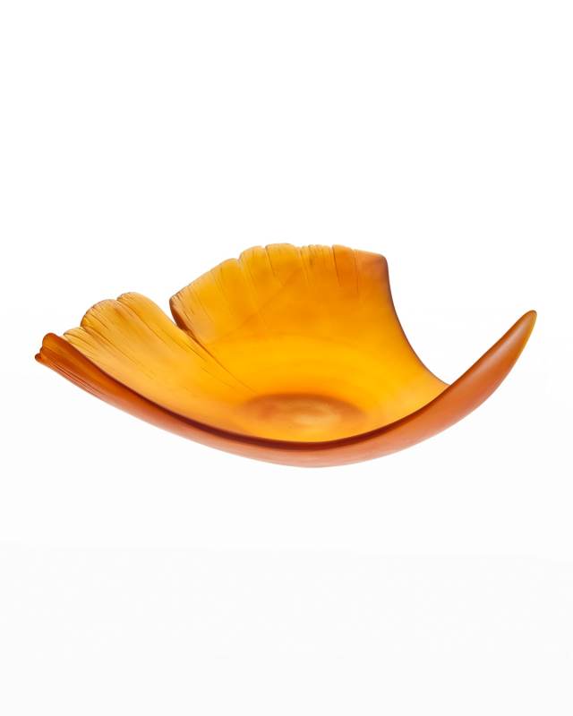 Large Ginko Leaf, Amber