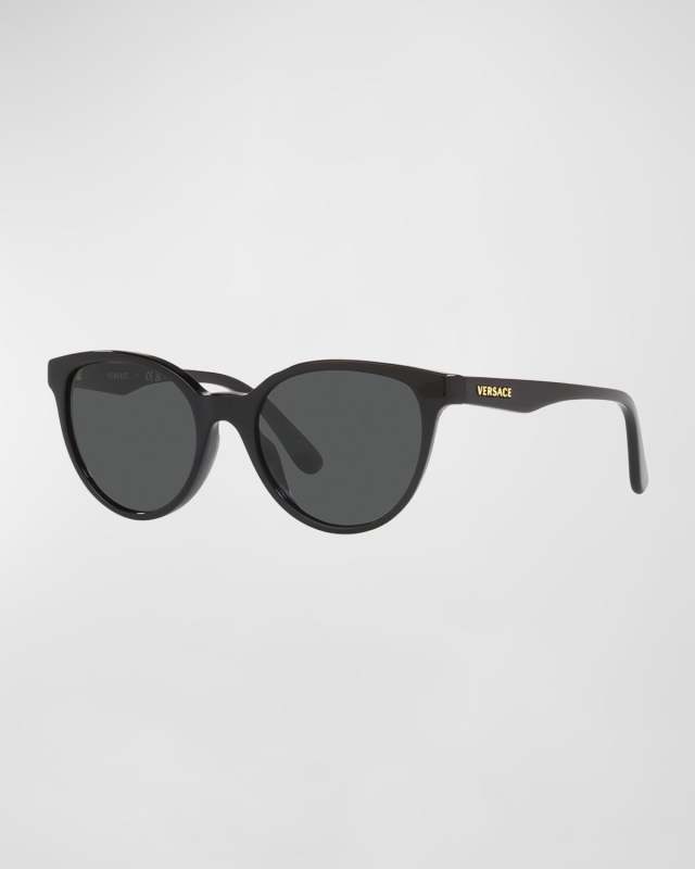 Girl's Logo Round Acetate Sunglasses