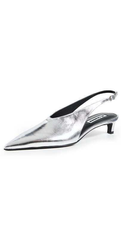 Jil Sander Sling Back Heels Sky Grey