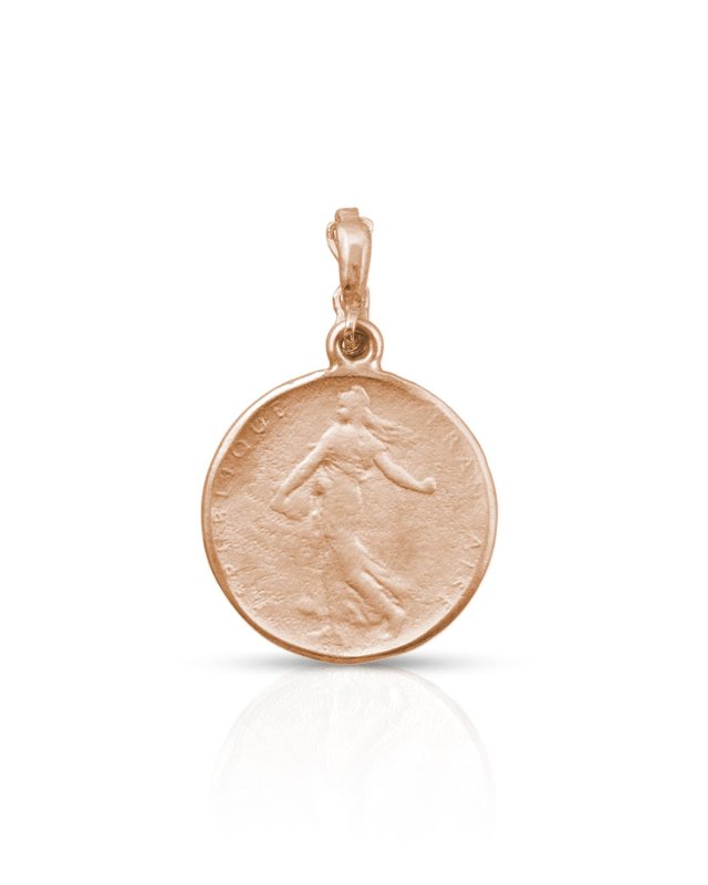 18k Rose Gold Goddess Coin Classic Enhancer