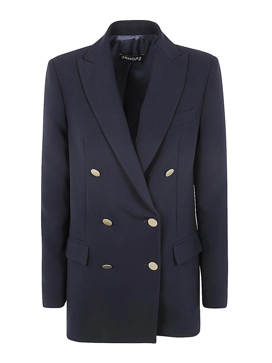 Drhope Veste Casual - Bleu