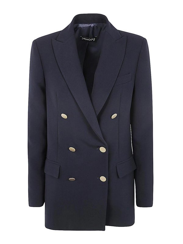 Drhope Veste Casual - Bleu
