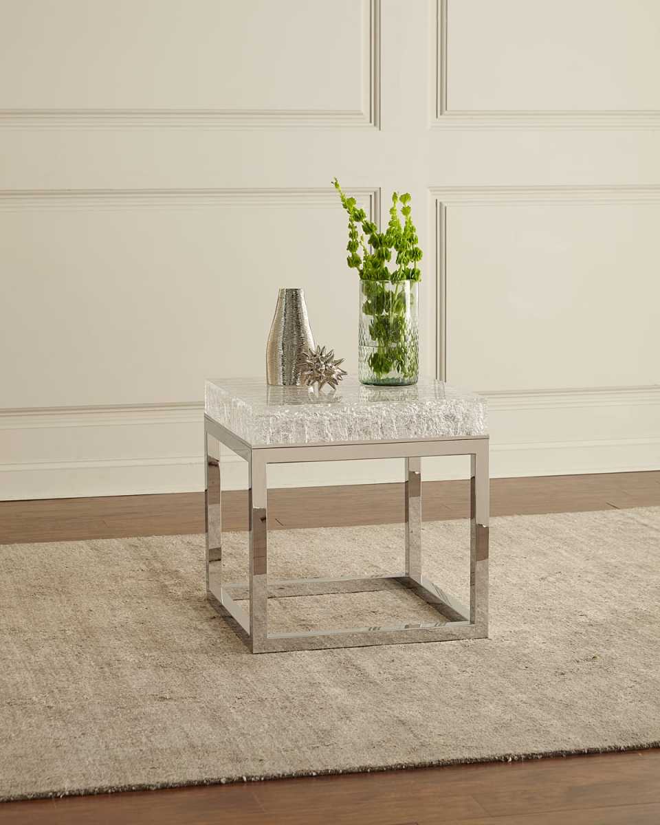 Elsa Arctic End Table
