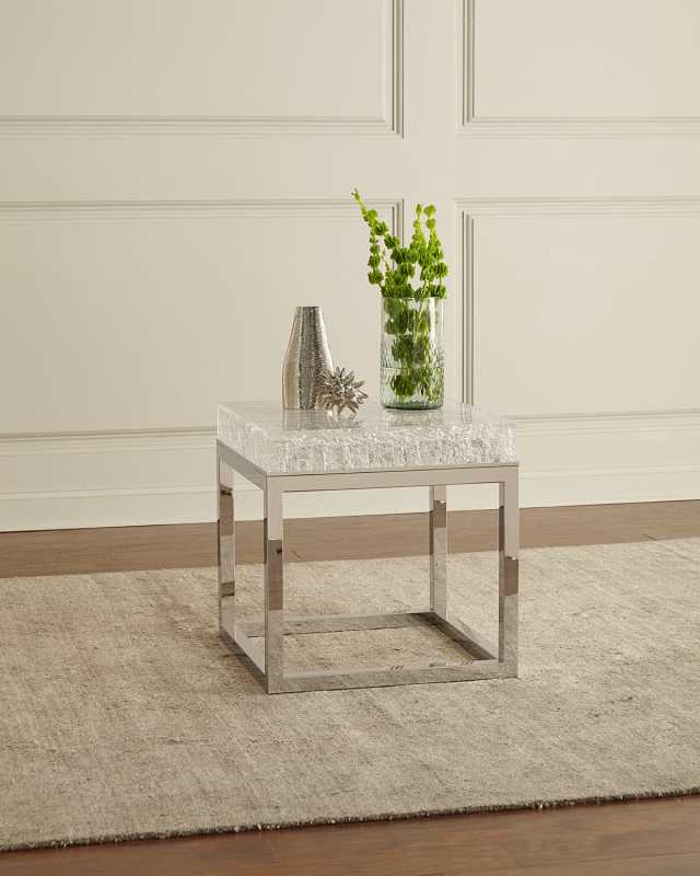 Elsa Arctic End Table