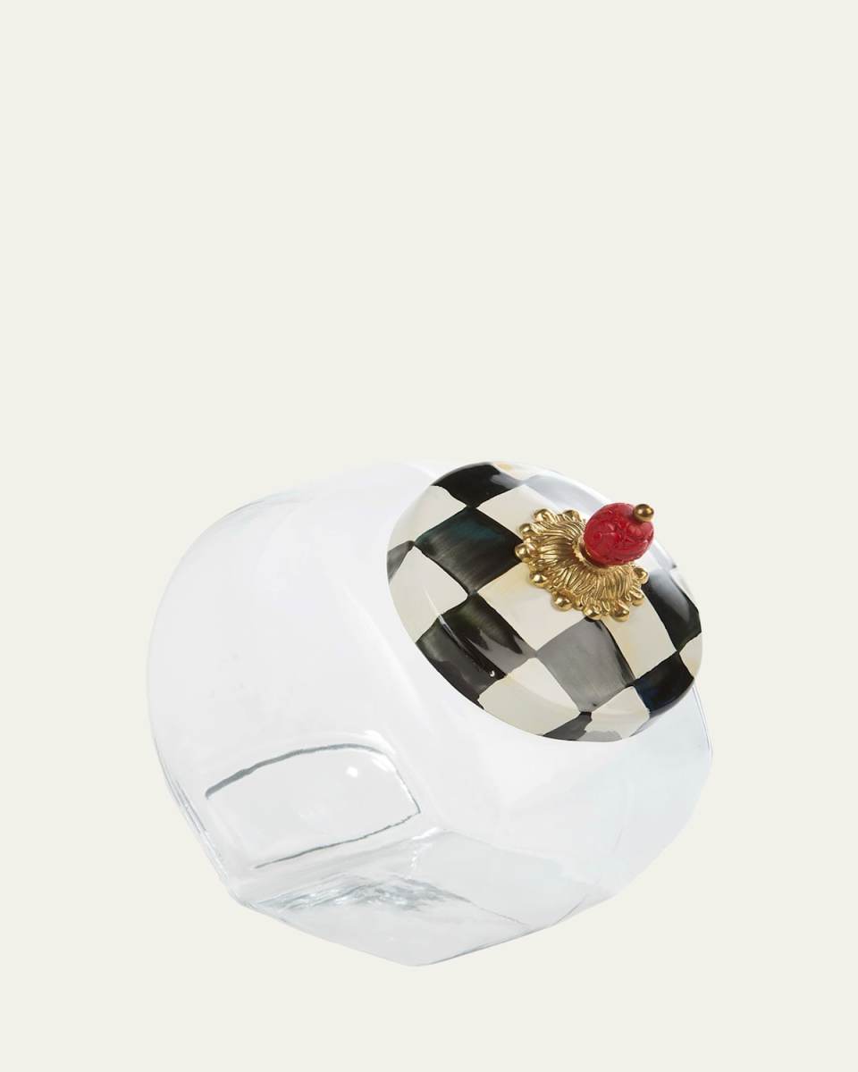Courtly Check Cookie Jar