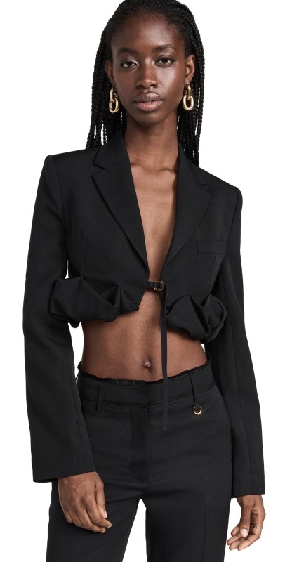 Jacquemus La Veste Croissant Blazer Black