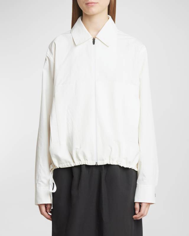Emerson Washed Poplin Side-Tie Jacket