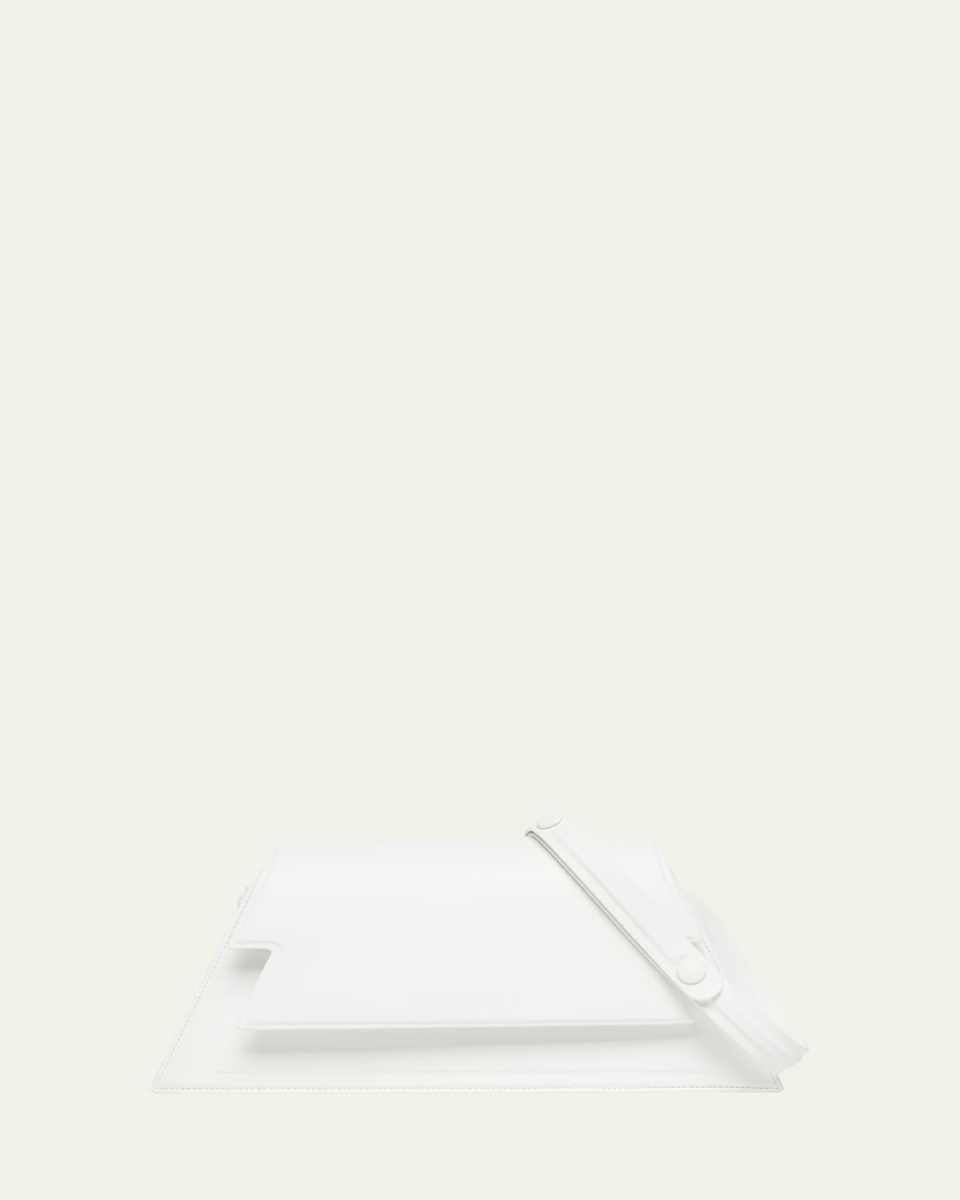 Medium Structured Flap Calfskin Shoulder Bag