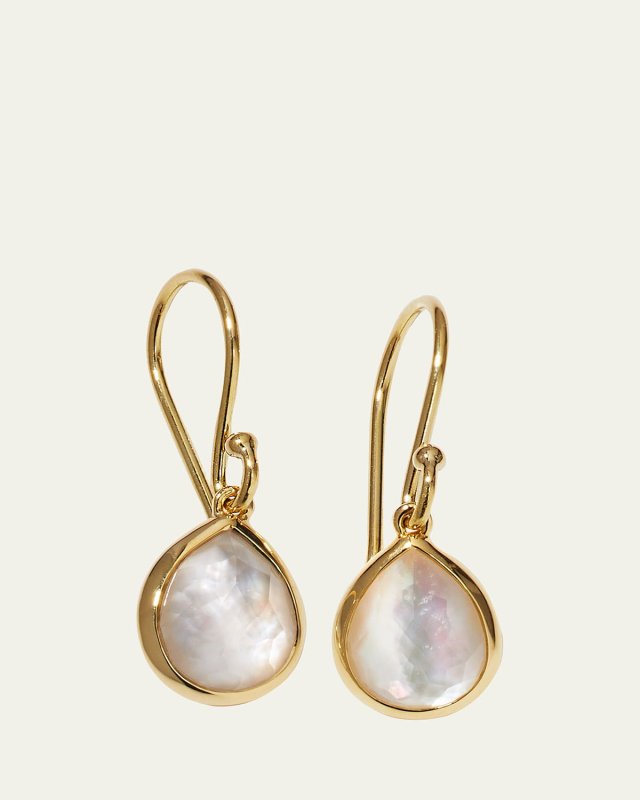Teeny Teardrop Earrings in 18K Gold