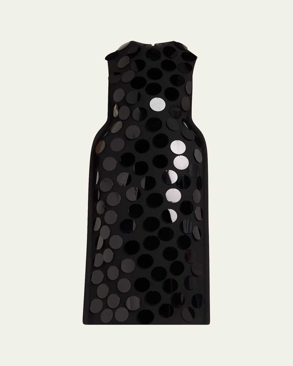 Large Sequined Oversized Midi Dress