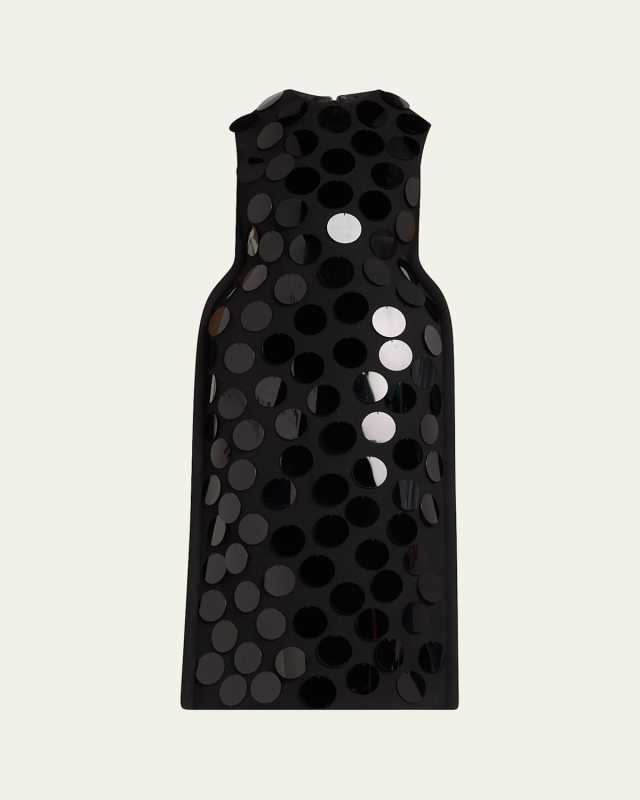 Large Sequined Oversized Midi Dress