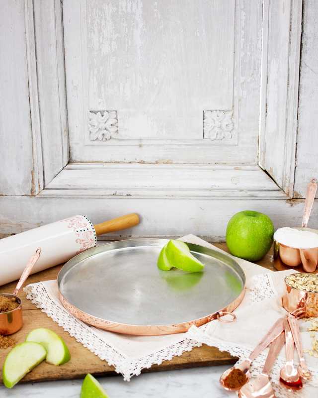 Vintaged Copper Baking Tray, 12"