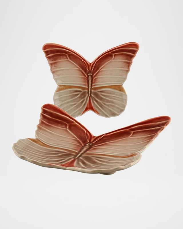 Cloudy Butterflies Dessert Plates by Claudia Schiffer, Set of 4