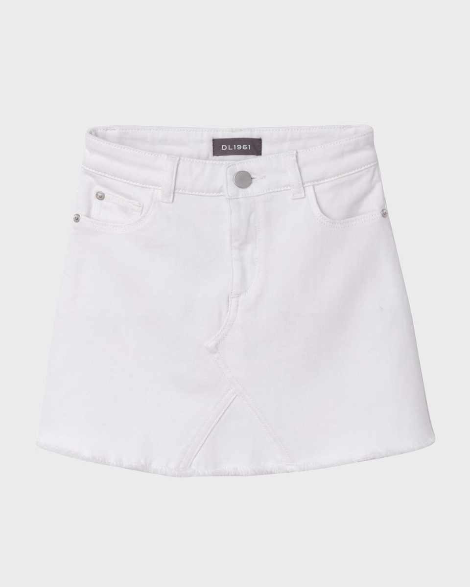 Jenny Raw-Edge Mini Skirt, Size 7-1