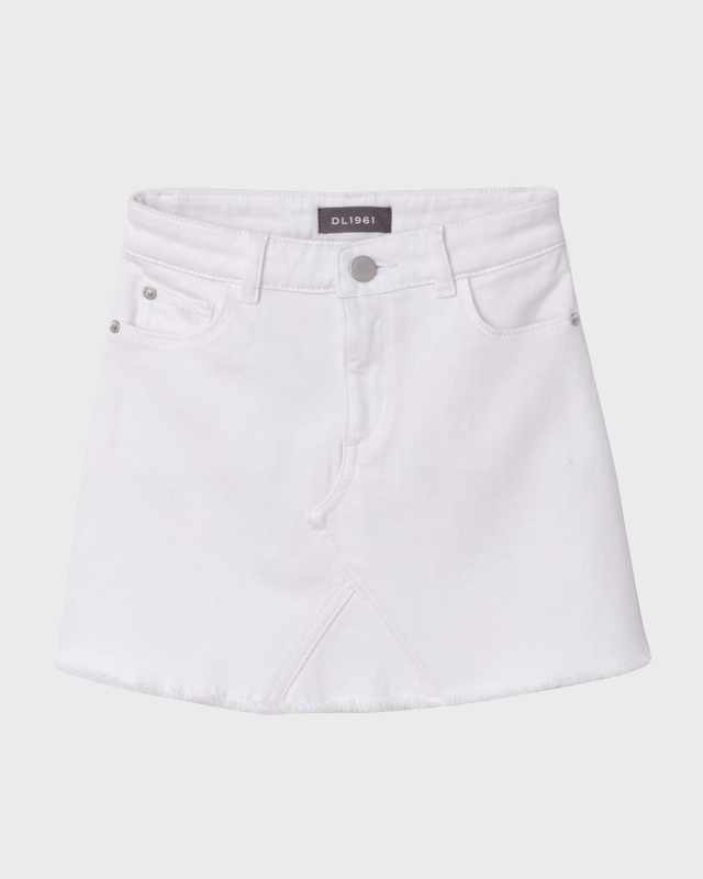 Jenny Raw-Edge Mini Skirt, Size 7-1
