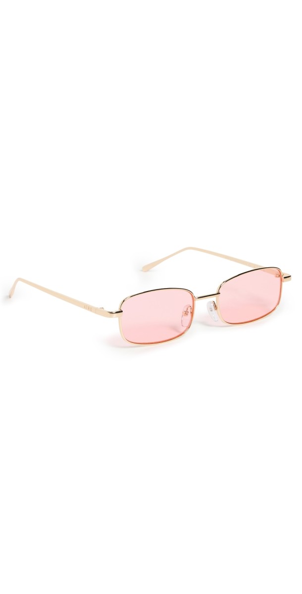 AIRE Decan Sunglasses Gold/Bubblegum Tint