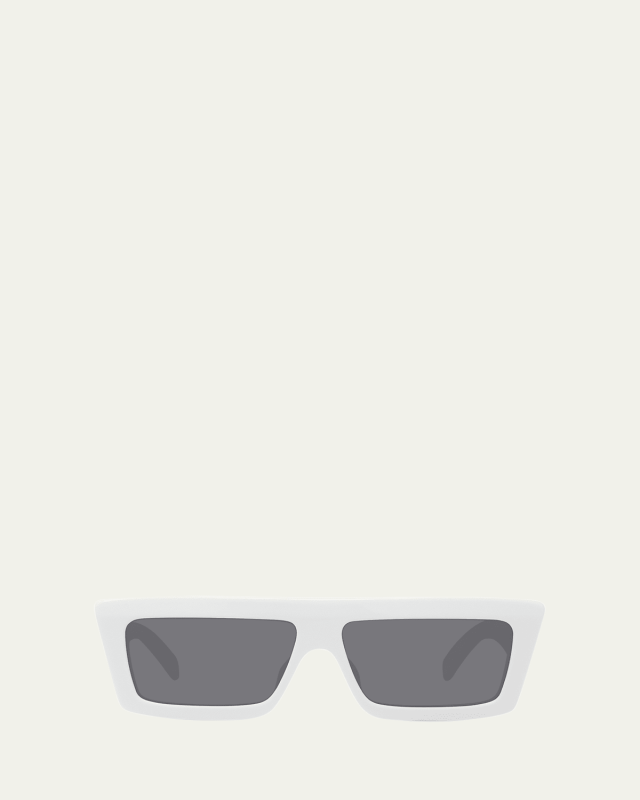 Logo Rectangle Acetate Sunglasses
