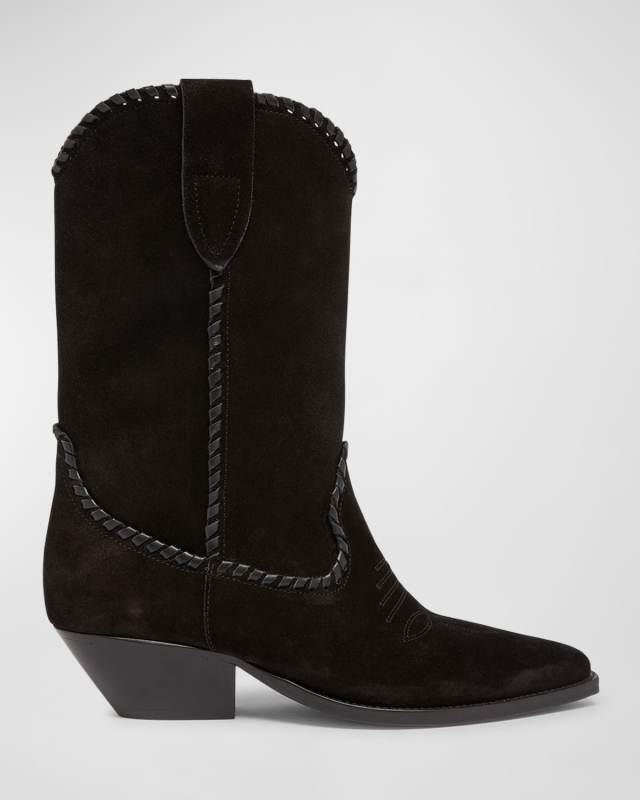 Duerto Suede Stitch Western Booties