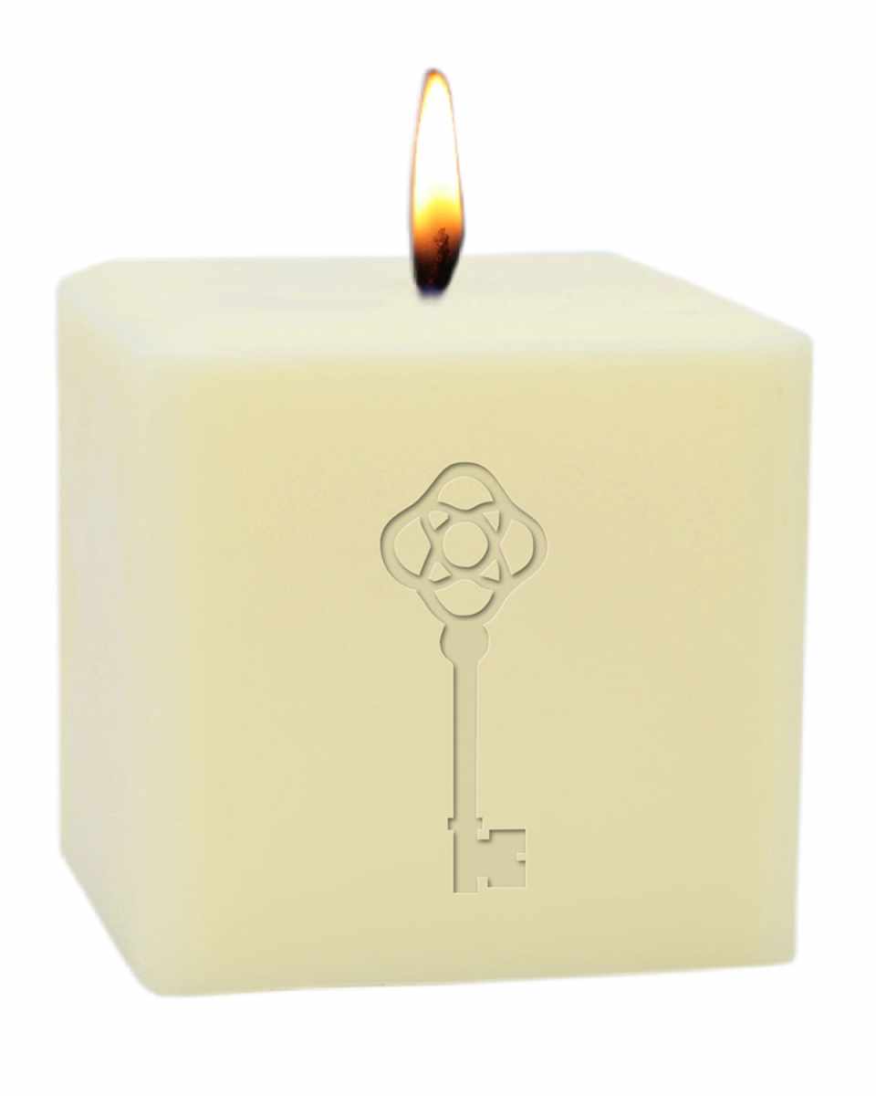 3" Eco-Luxury Antique Key Soy Candle