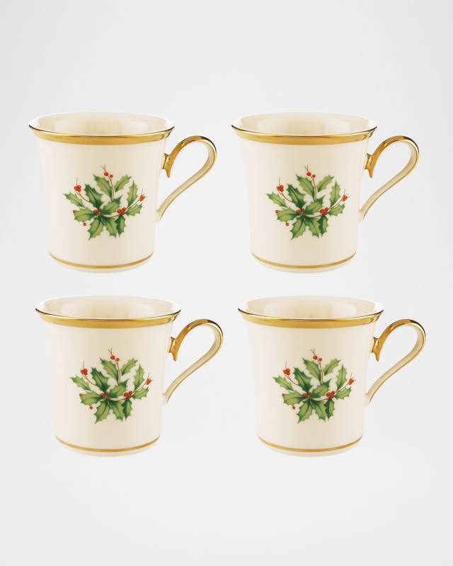 Holiday Mugs, Set of 4