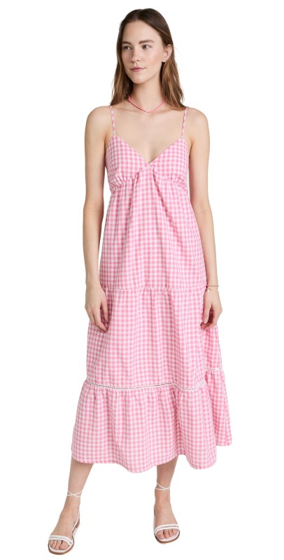 Lost + Wander Lets Go On A Date Dress Pink Gingham