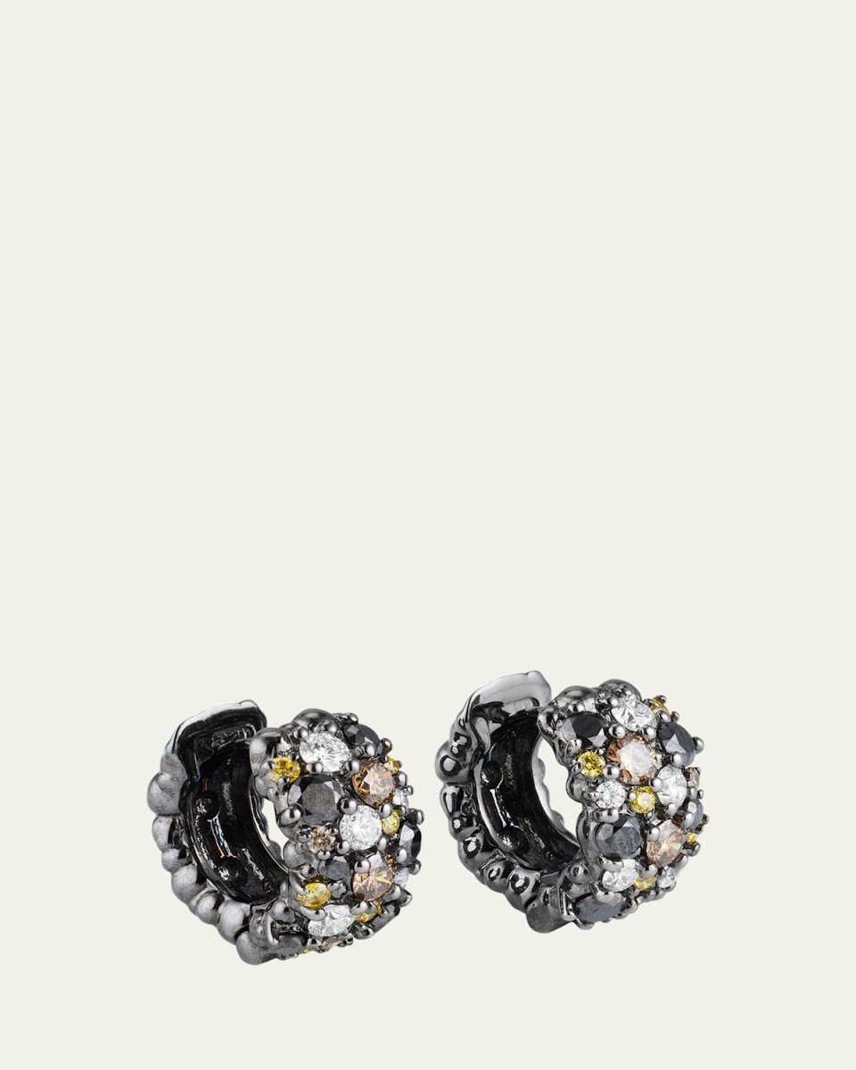 Large Confetti Snap Hoop Earrings