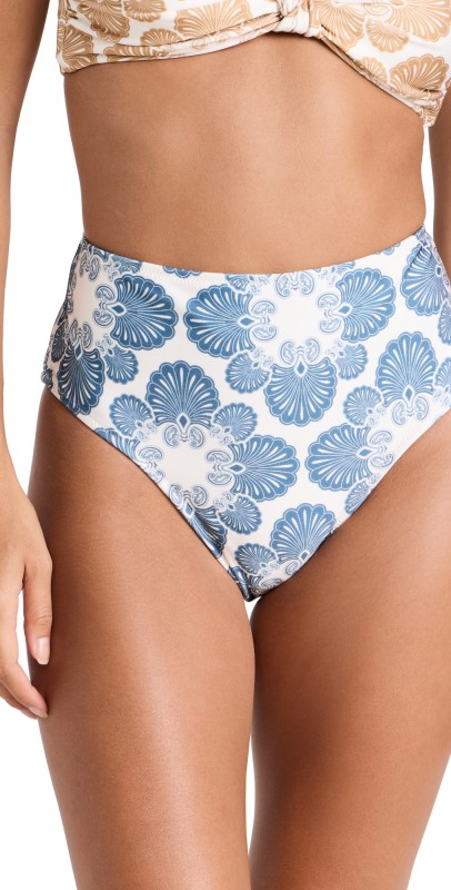 Shani Shemer Thelma Bikini Bottoms Blue Flowers