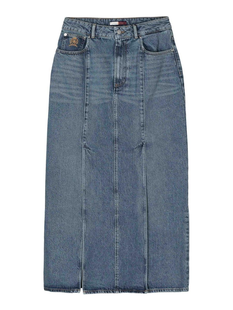 Tommy Hilfiger Jupe Midi - Bleu
