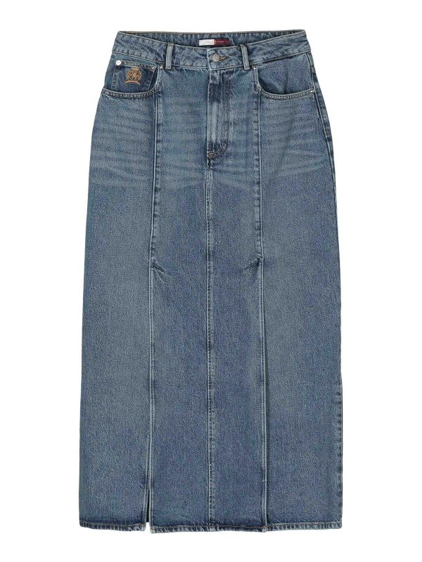 Tommy Hilfiger Jupe Midi - Bleu