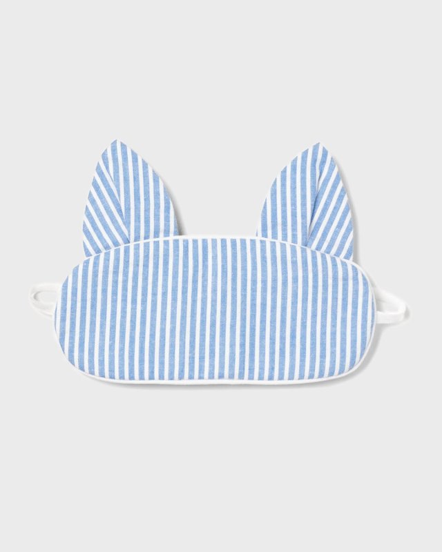 Kids' Kitty Seersucker Eye Mask