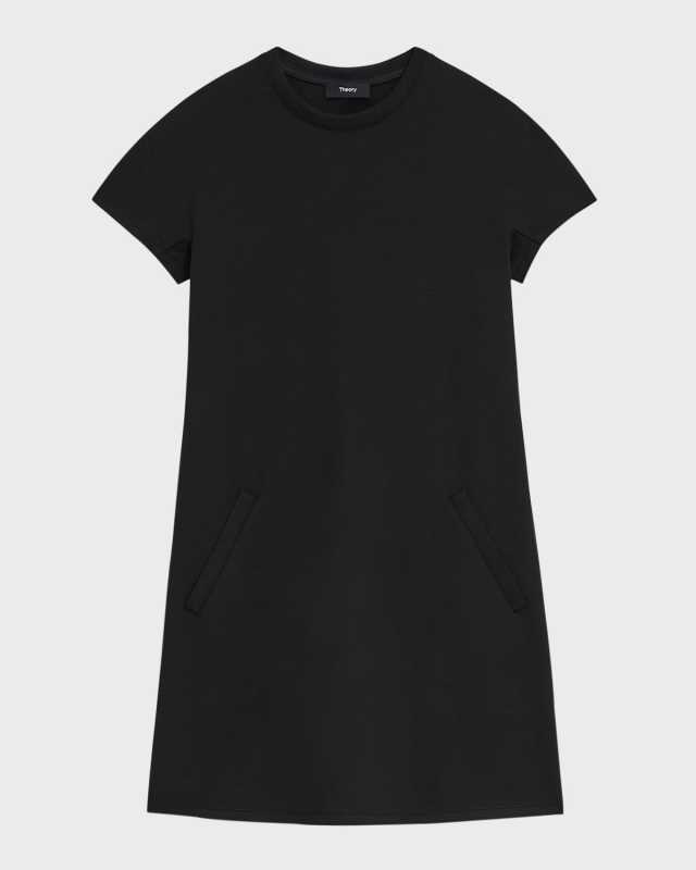 Dolman Short-Sleeve Knit Mini Dress