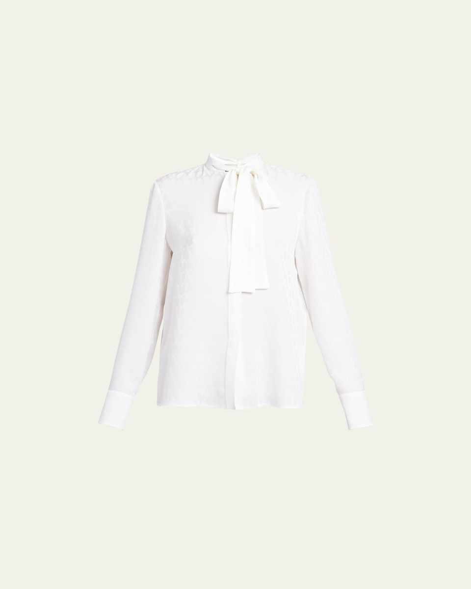 Iconographe Silk Neck-Tie Blouse