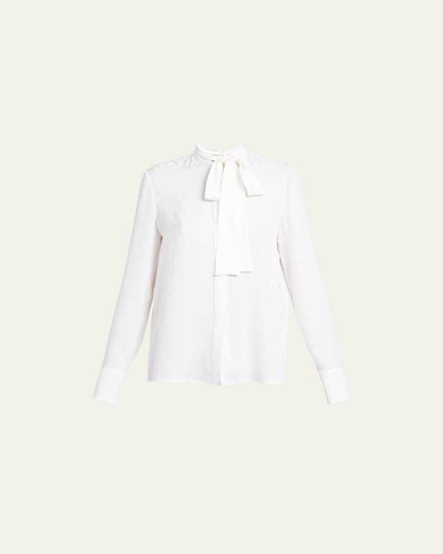 Iconographe Silk Neck-Tie Blouse