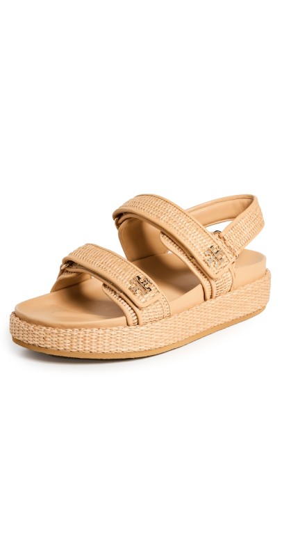 Tory Burch Kira Sport Sandals Natural Raffia