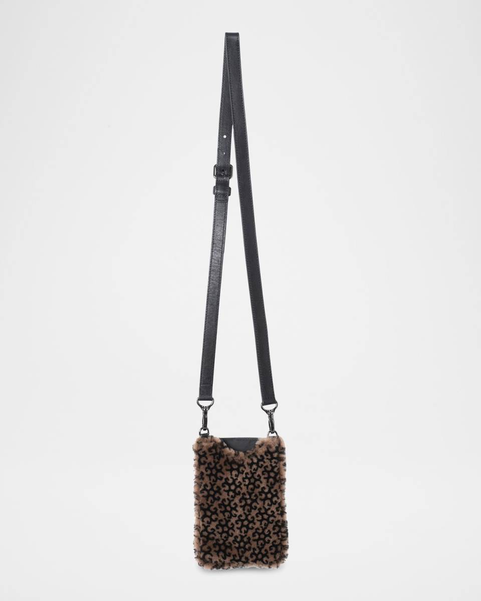 Sheep Shearling Fur iPhone Case with Strap