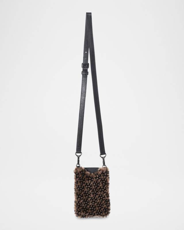 Sheep Shearling Fur iPhone Case with Strap