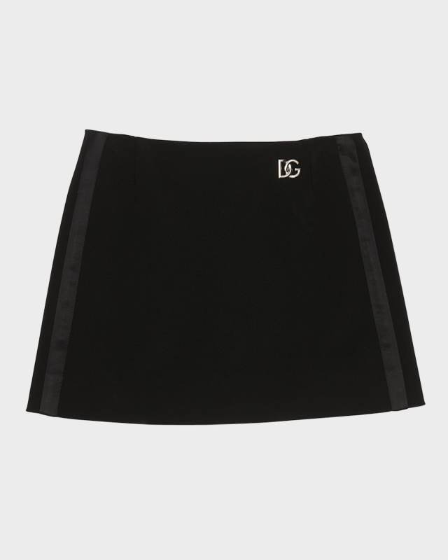 Girl's Logo Emblem Mini Skirt, Size 4-