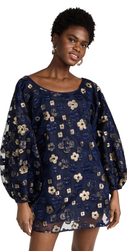 Arianne Elmy Midnight Blue Organza Good Luck Dress Midnight