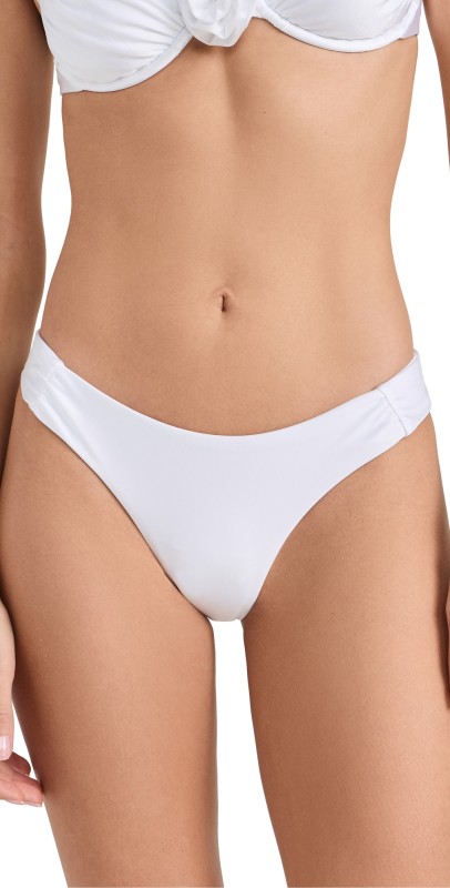 LSPACE Monica Classic Bikini Bottoms White