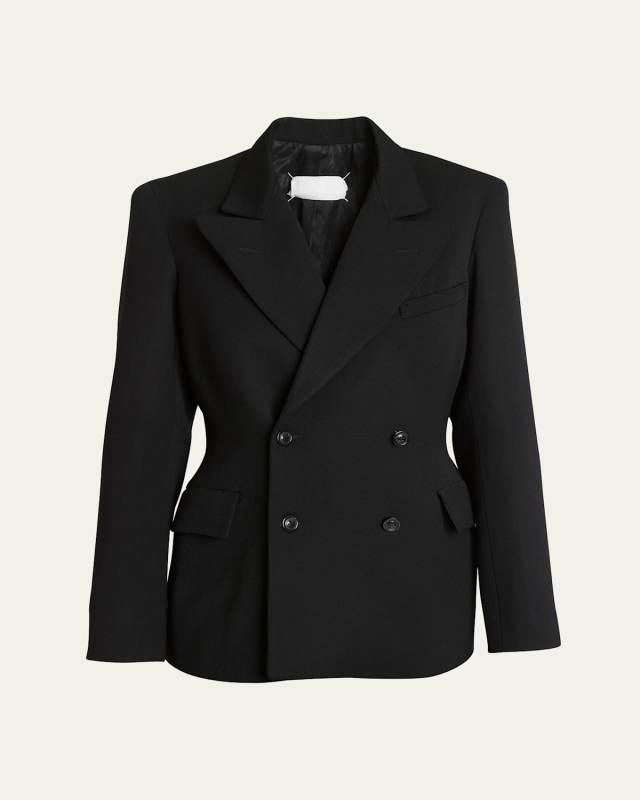 Double-Breasted Wool Blazer