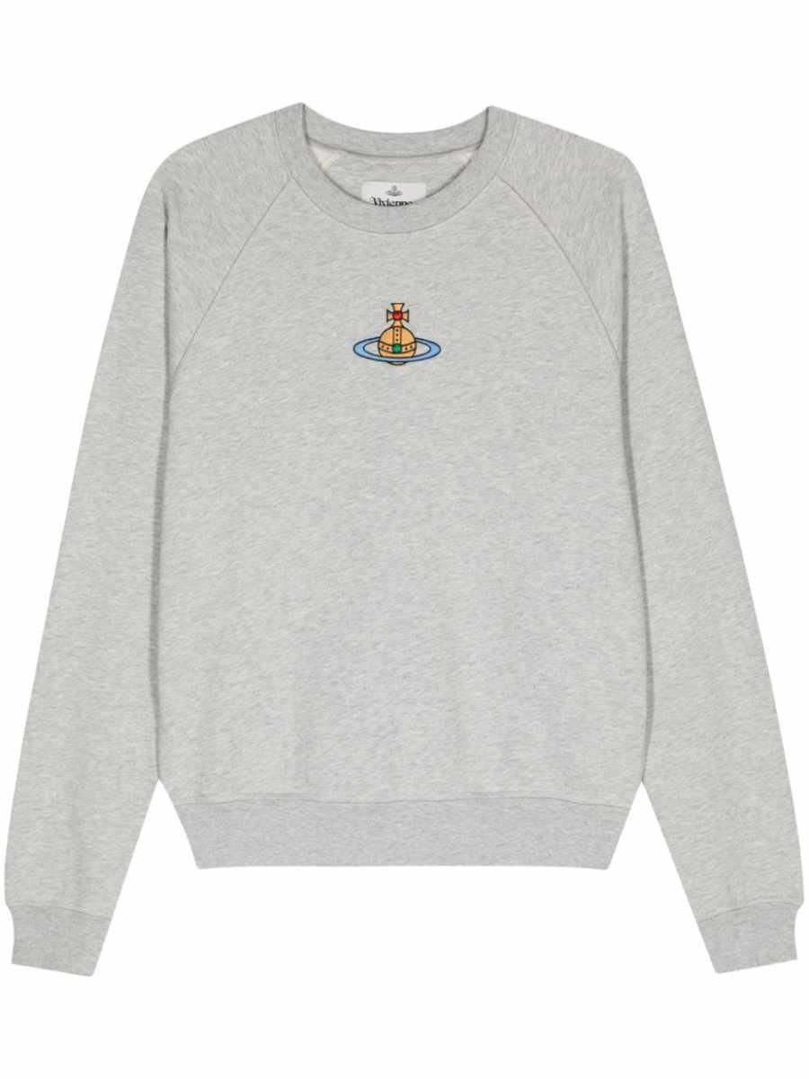 Orb-embroidered sweater