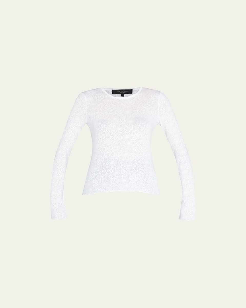 Gemma Printed Long Sleeve Top